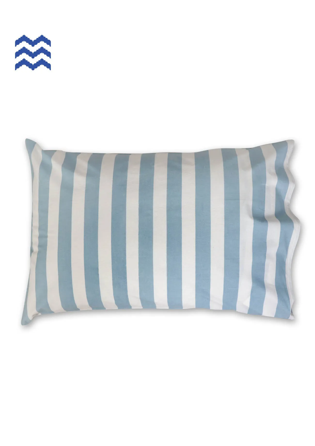 40s Cotton Pillow Cover In Graphic Block Print