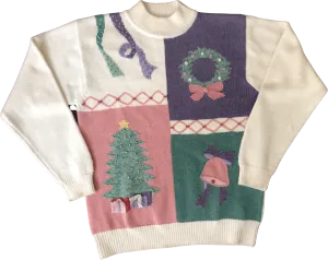 '80’s Fairy Kei Kawaii Christmas Sweater by Koret Sport