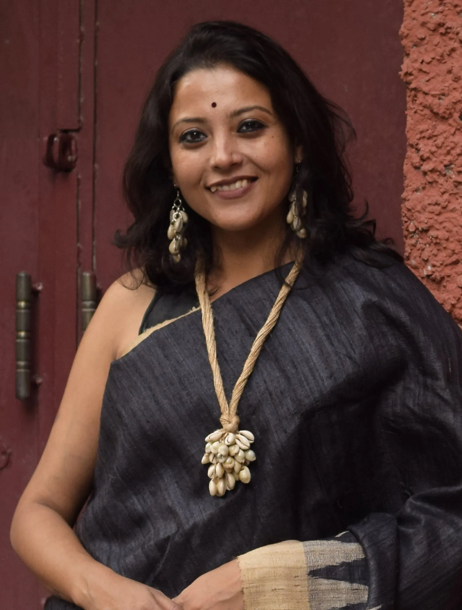 Adishri Jute & Kori Necklace & Earrings set