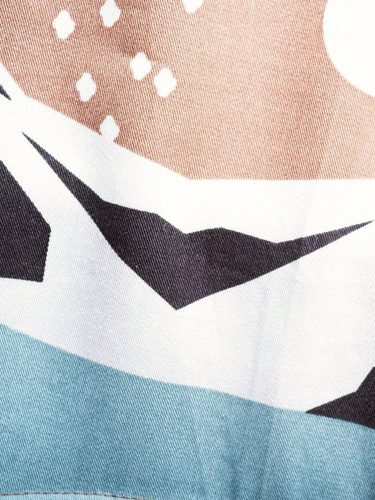 Aditi Wrap Dress - Mountain Stripe