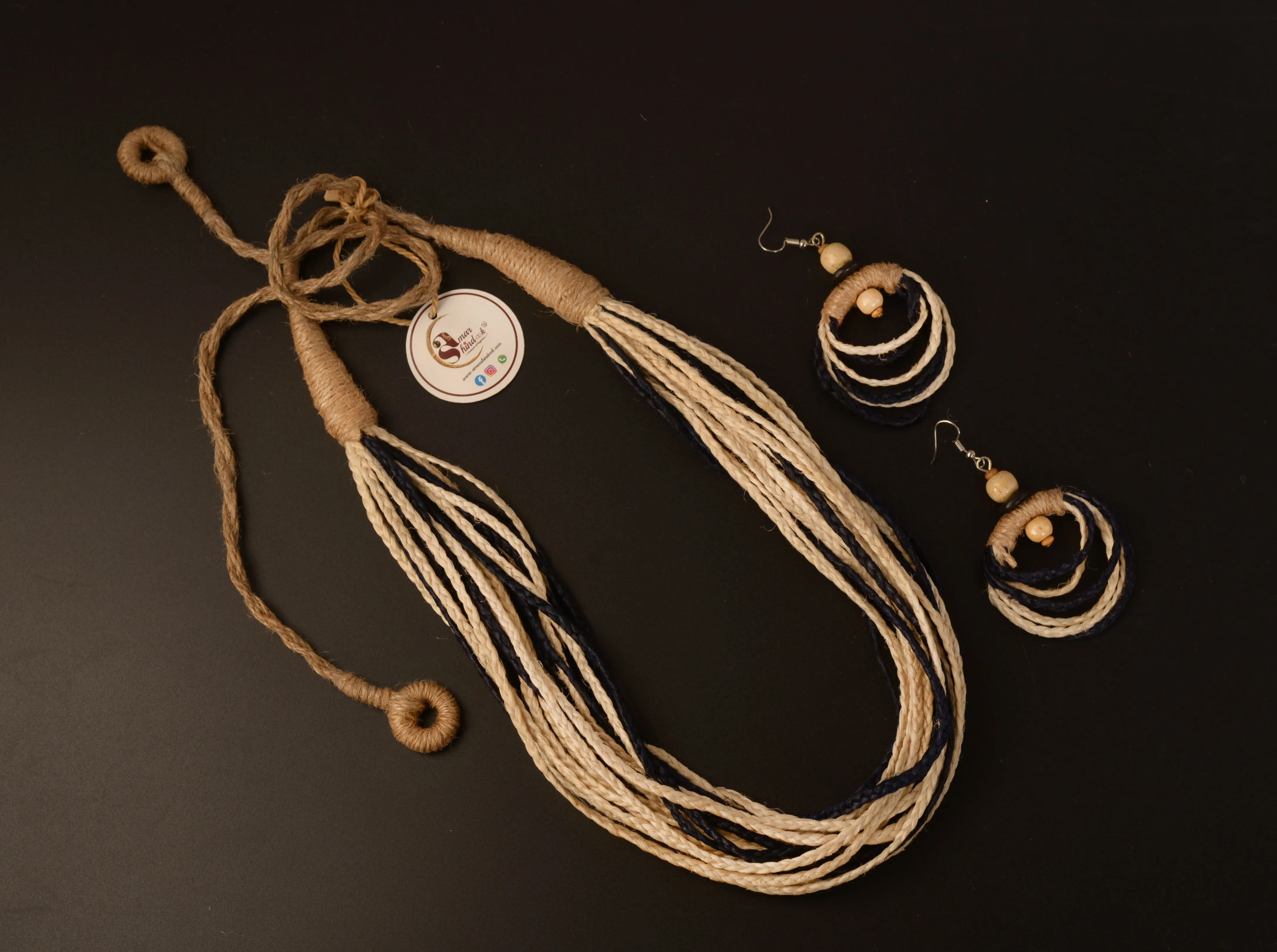 Agnikaa Jute Necklace & Earrings set