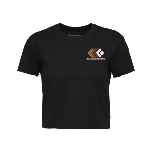 Black Diamond Women&#x27;s Faded Crop Shortsleeve Tee Black | Buy Black Diamond Women&#x27;s Faded Crop Shortsleeve Tee Black here | Outnorth
