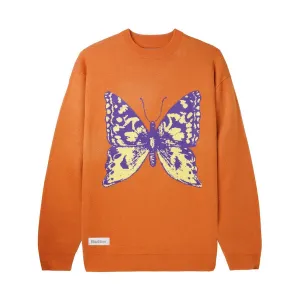 Butter Goods Butterfly Knit Sweater - Burnt Orange