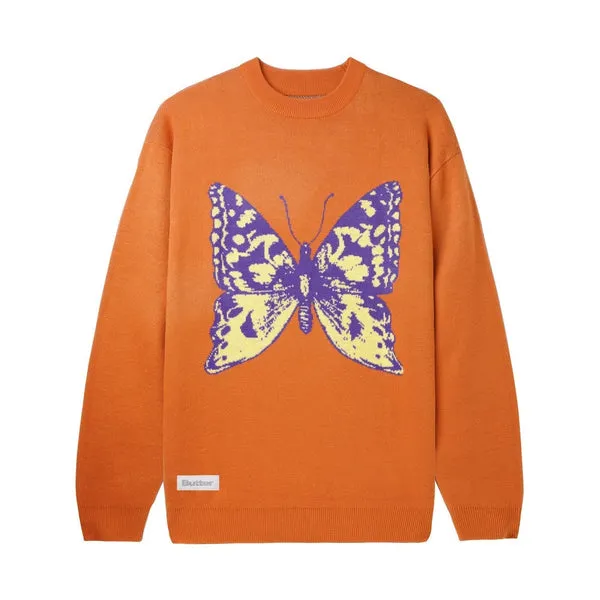 Butter Goods Butterfly Knit Sweater - Burnt Orange