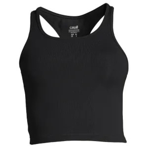 Casall Women&#x27;s Bold Rib Crop Tank Black | Buy Casall Women&#x27;s Bold Rib Crop Tank Black here | Outnorth