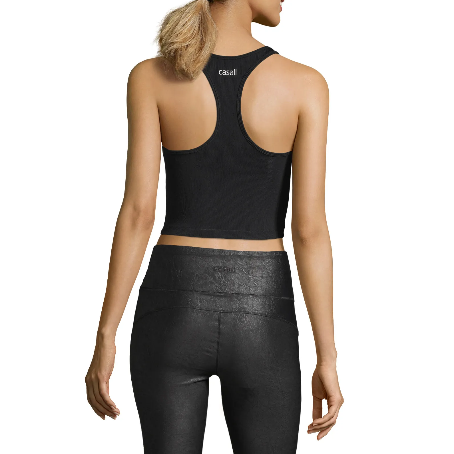 Casall Women&#x27;s Bold Rib Crop Tank Black | Buy Casall Women&#x27;s Bold Rib Crop Tank Black here | Outnorth