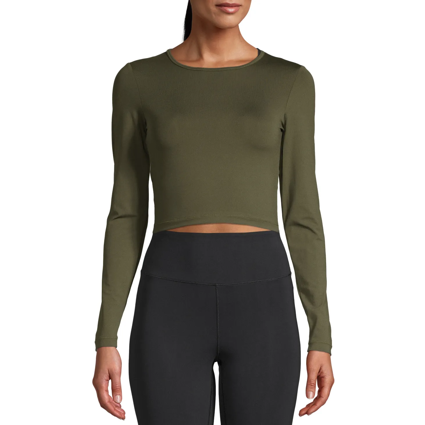 Casall Women&#x27;s Crop Long Sleeve Forest Green | Buy Casall Women&#x27;s Crop Long Sleeve Forest Green here | Outnorth