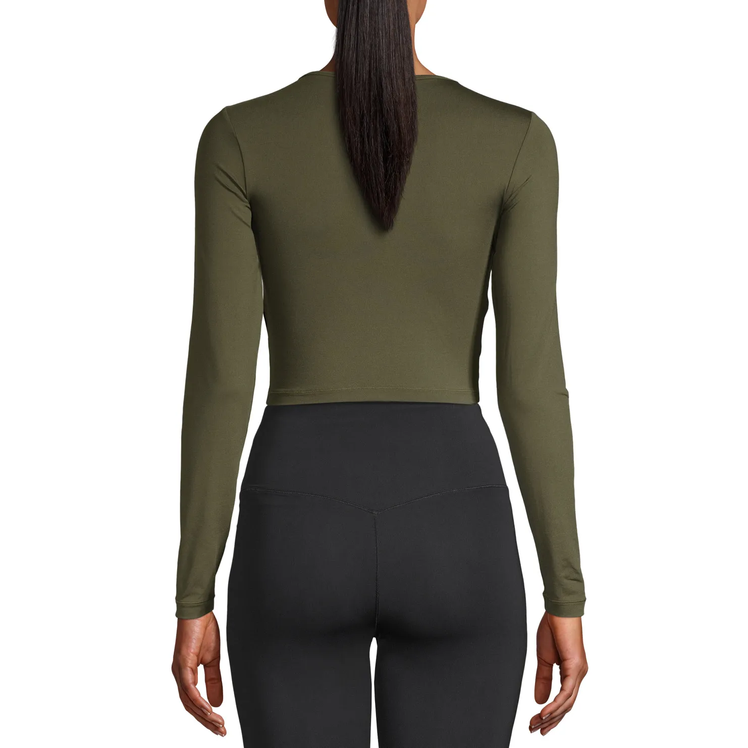 Casall Women&#x27;s Crop Long Sleeve Forest Green | Buy Casall Women&#x27;s Crop Long Sleeve Forest Green here | Outnorth