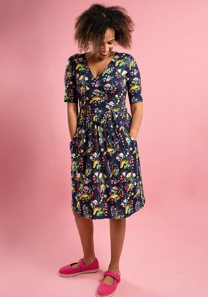 Casey Honeyeater Birds Print Dress