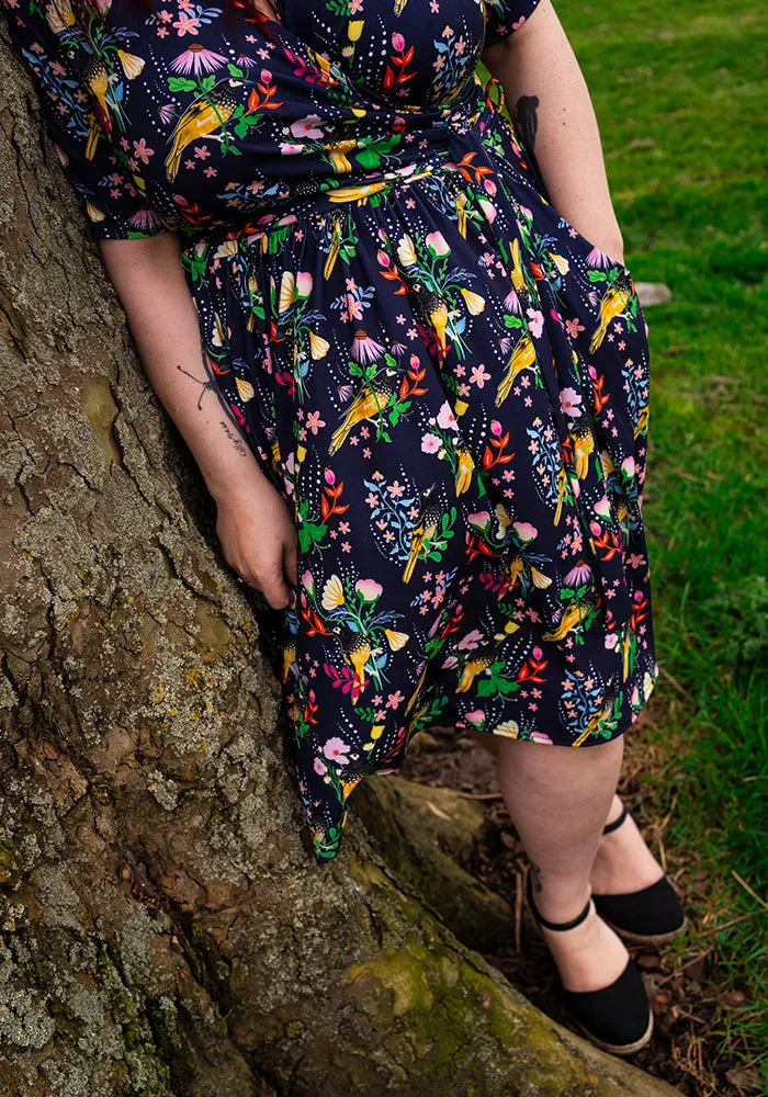 Casey Honeyeater Birds Print Dress