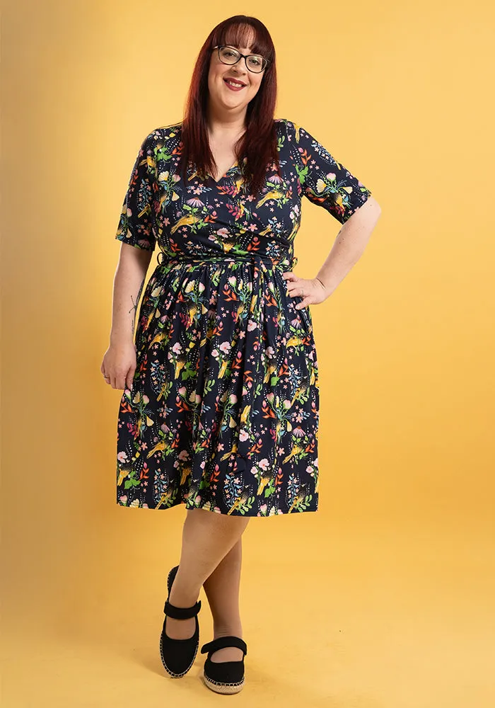 Casey Honeyeater Birds Print Dress