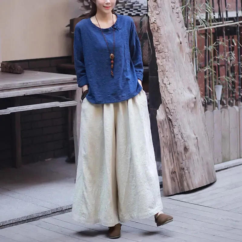 Chic Vintage Linen Culottes: Must-Have Casual Summer Staple