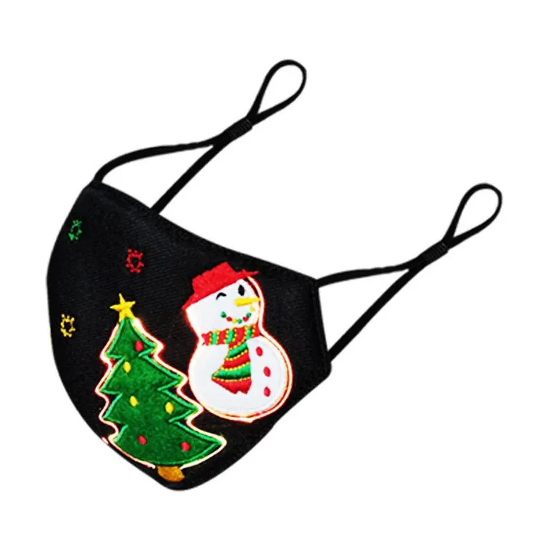 Christmas Light Up Rechargeable Sound Sensor Fiber Optic Mask