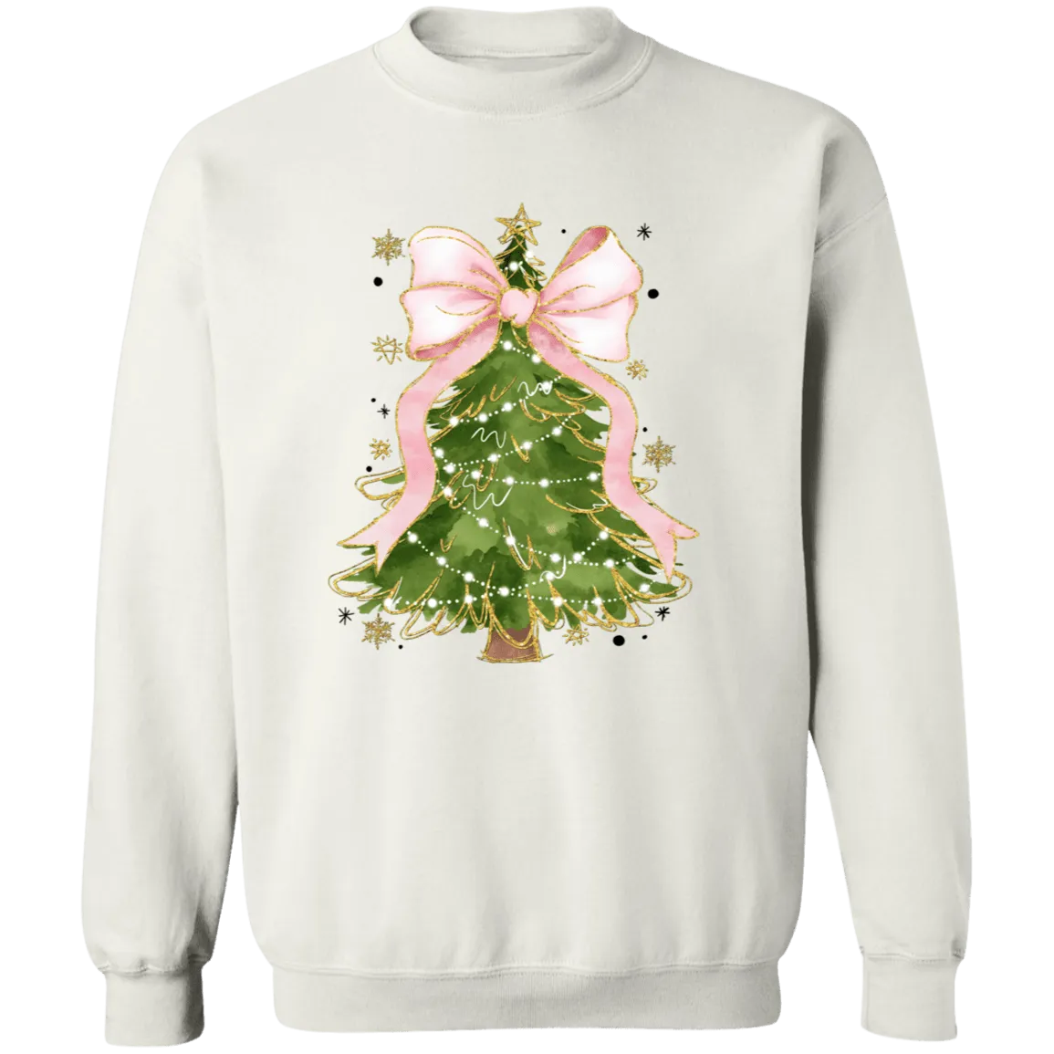 Christmas Tree Bow Sweatshirt