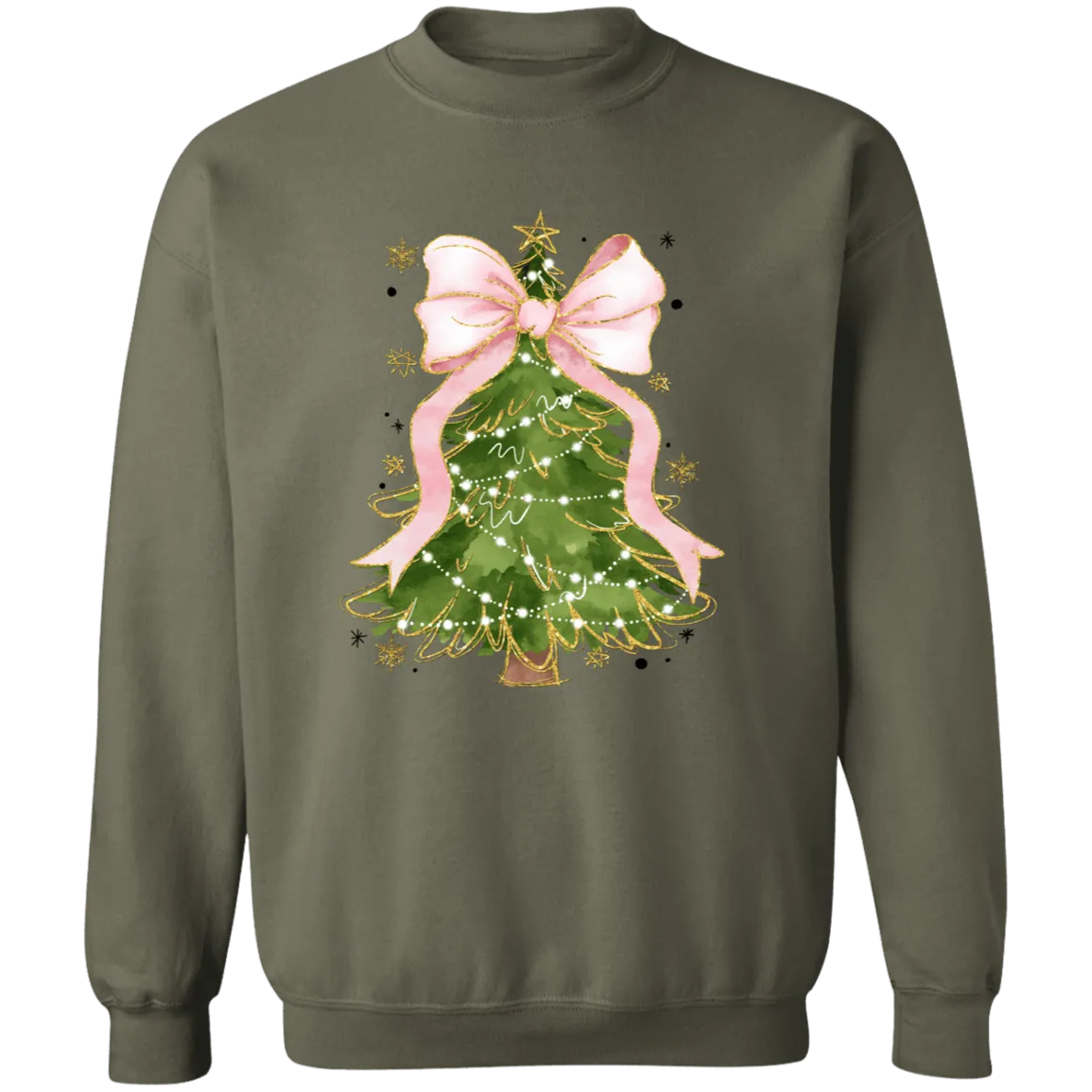 Christmas Tree Bow Sweatshirt