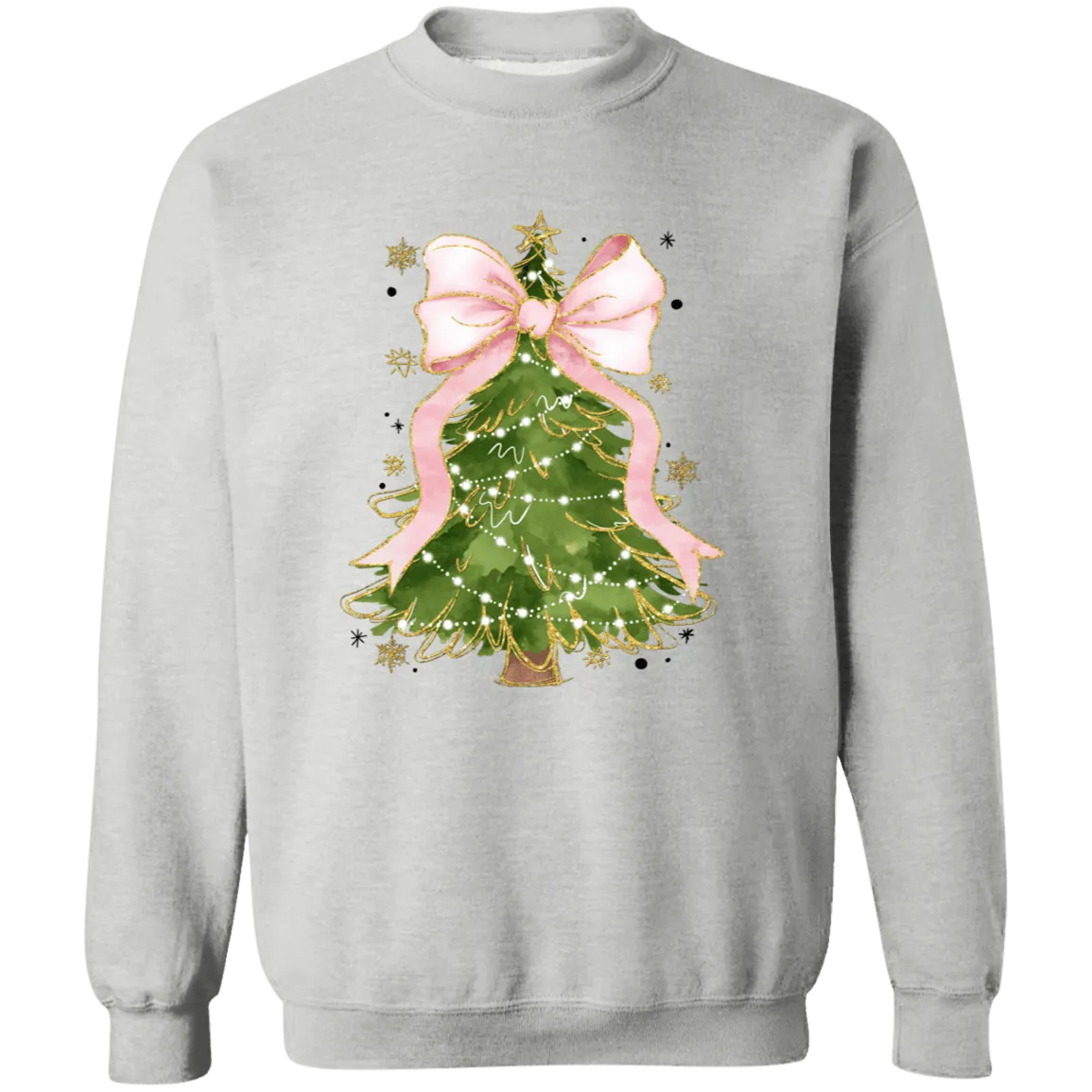 Christmas Tree Bow Sweatshirt