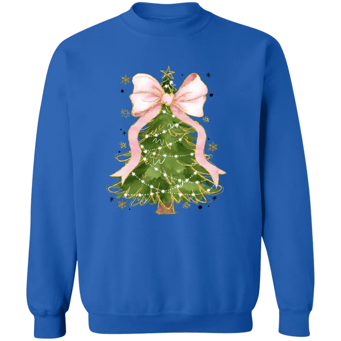 Christmas Tree Bow Sweatshirt