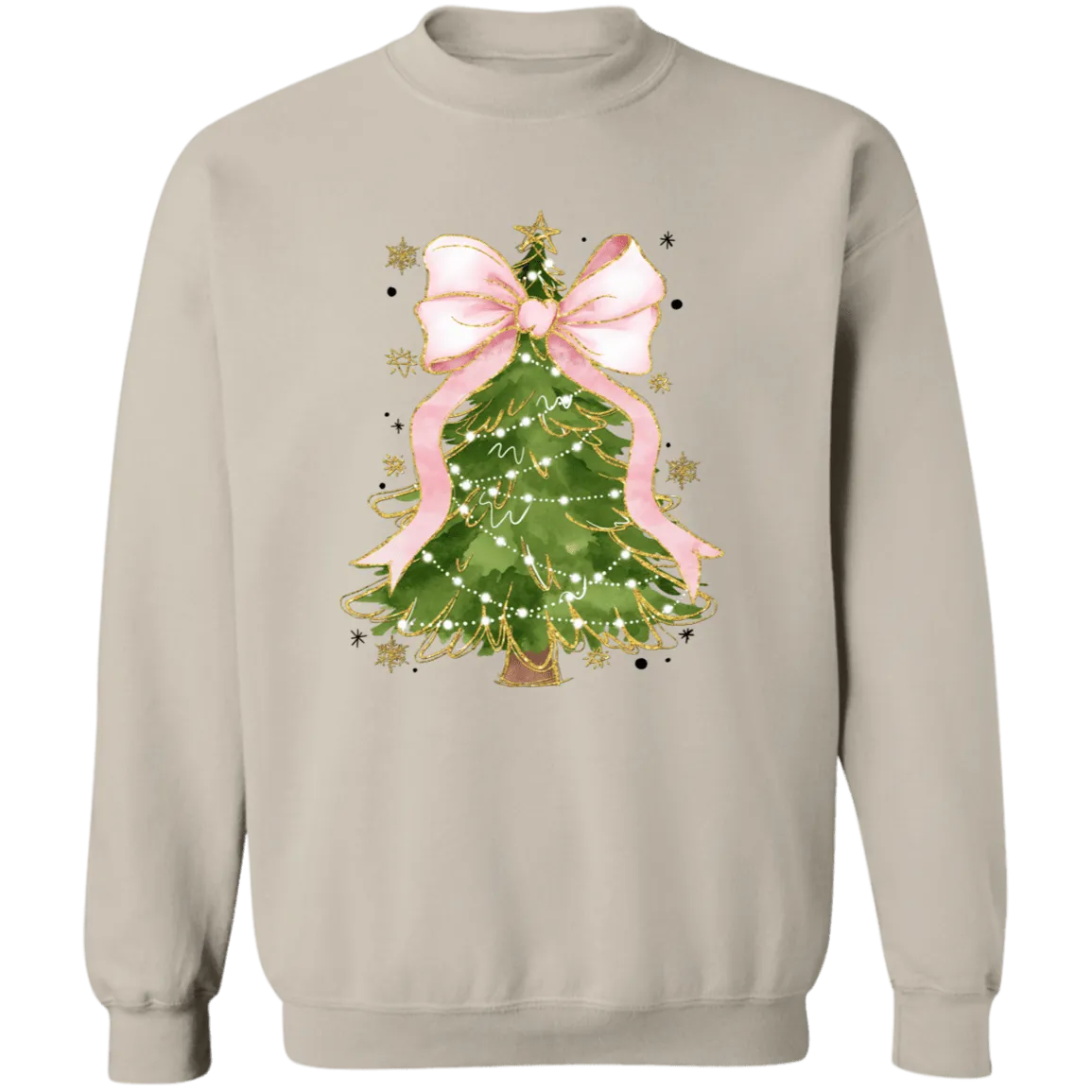 Christmas Tree Bow Sweatshirt