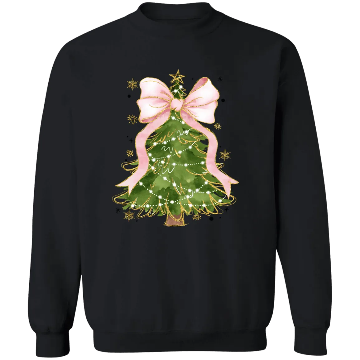 Christmas Tree Bow Sweatshirt