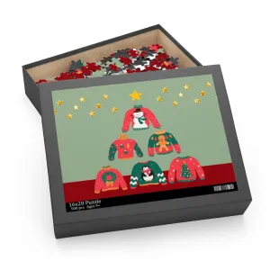 Christmas Ugly Sweater Tree Jigsaw Puzzle 500-Piece
