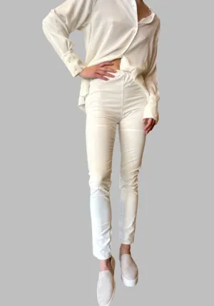 Corduroy Legging Pants- Natural