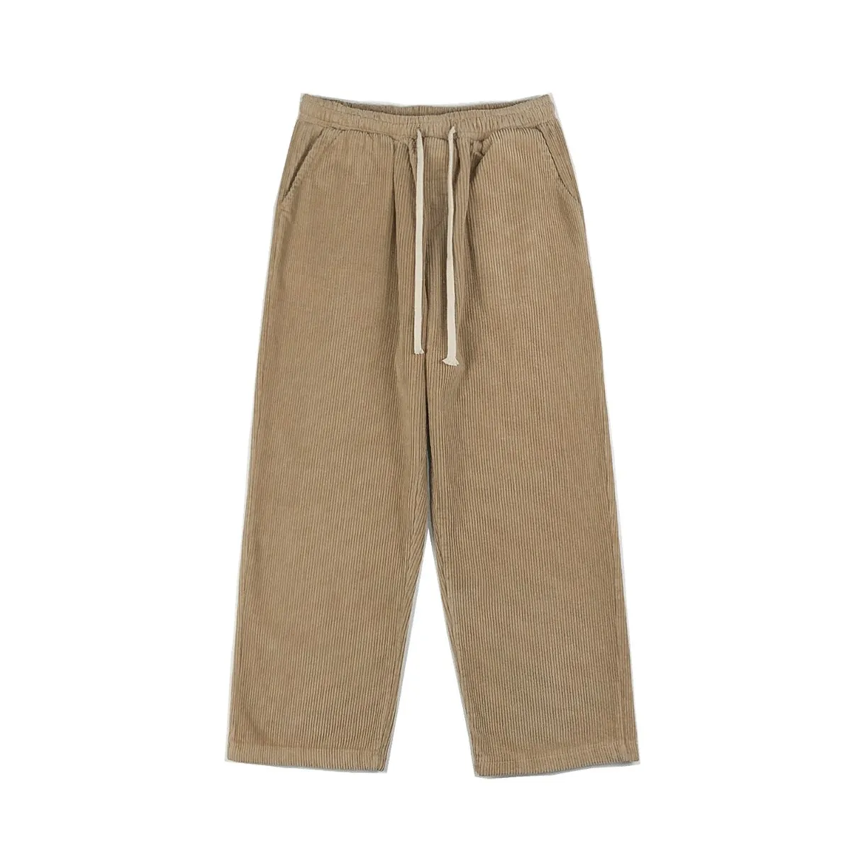 Corduroy straight loose wide leg pants trend