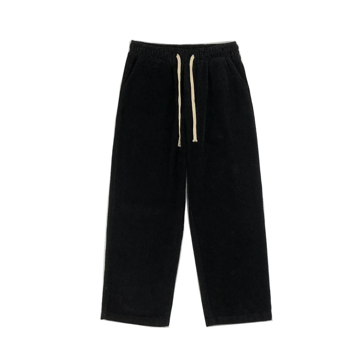 Corduroy straight loose wide leg pants trend
