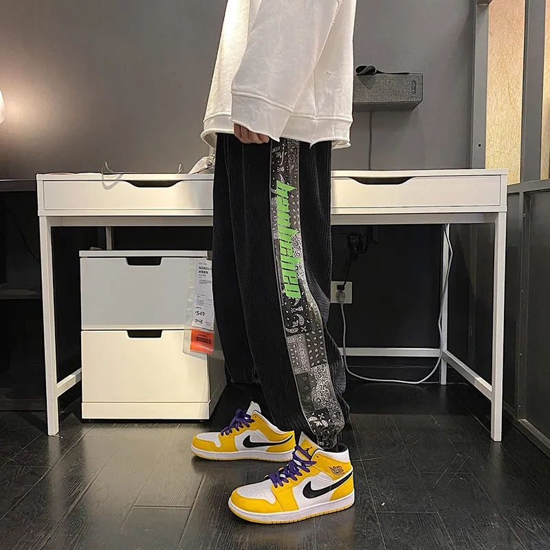 Corduroy thick loose-fitting casual pants