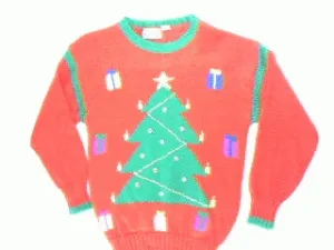 Crafted By A Kindergartner-Small Christmas Sweater