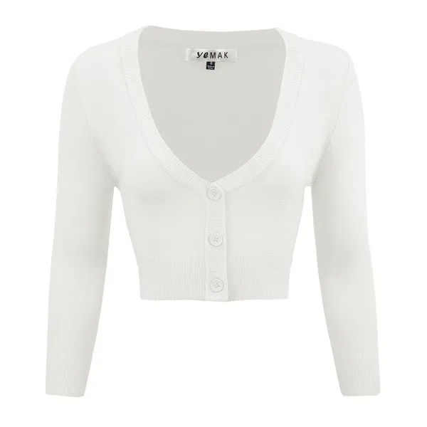 Cropped Plus Size  Button Cardigan Sweater
