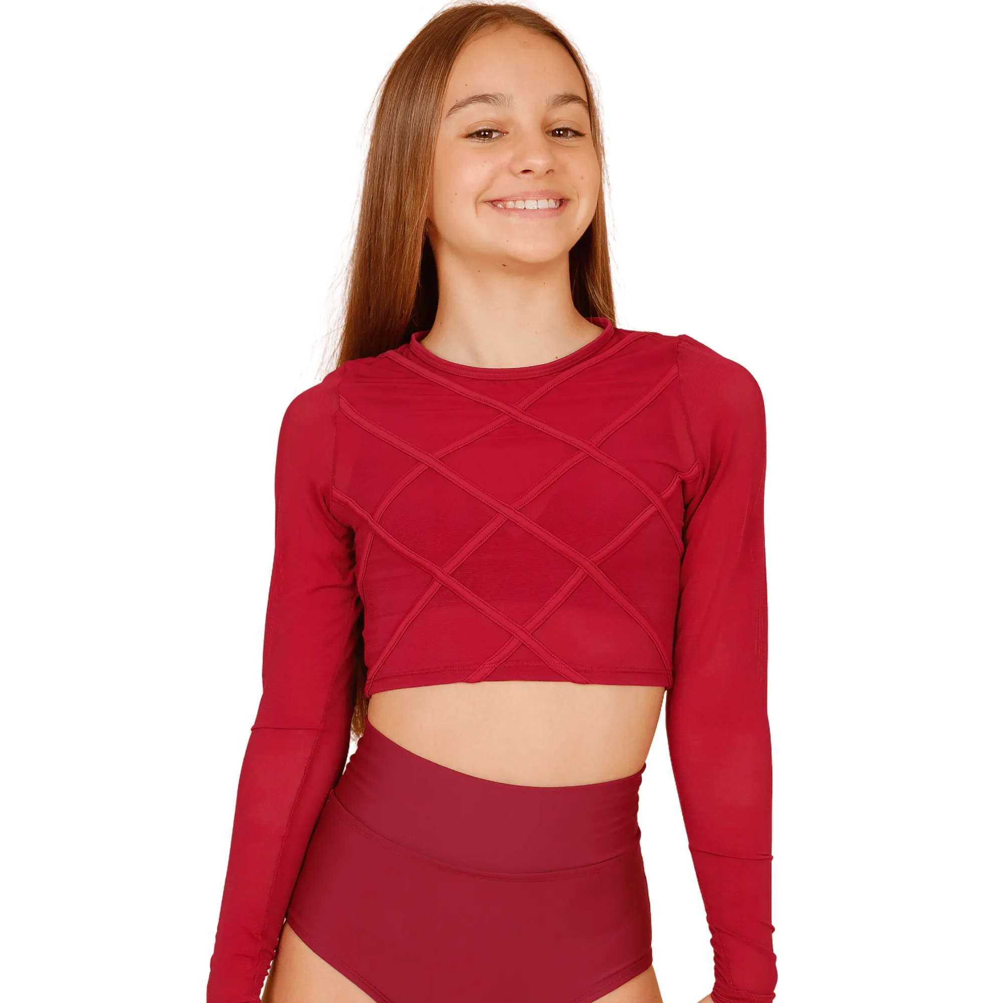 Cross Roads Mesh Crop