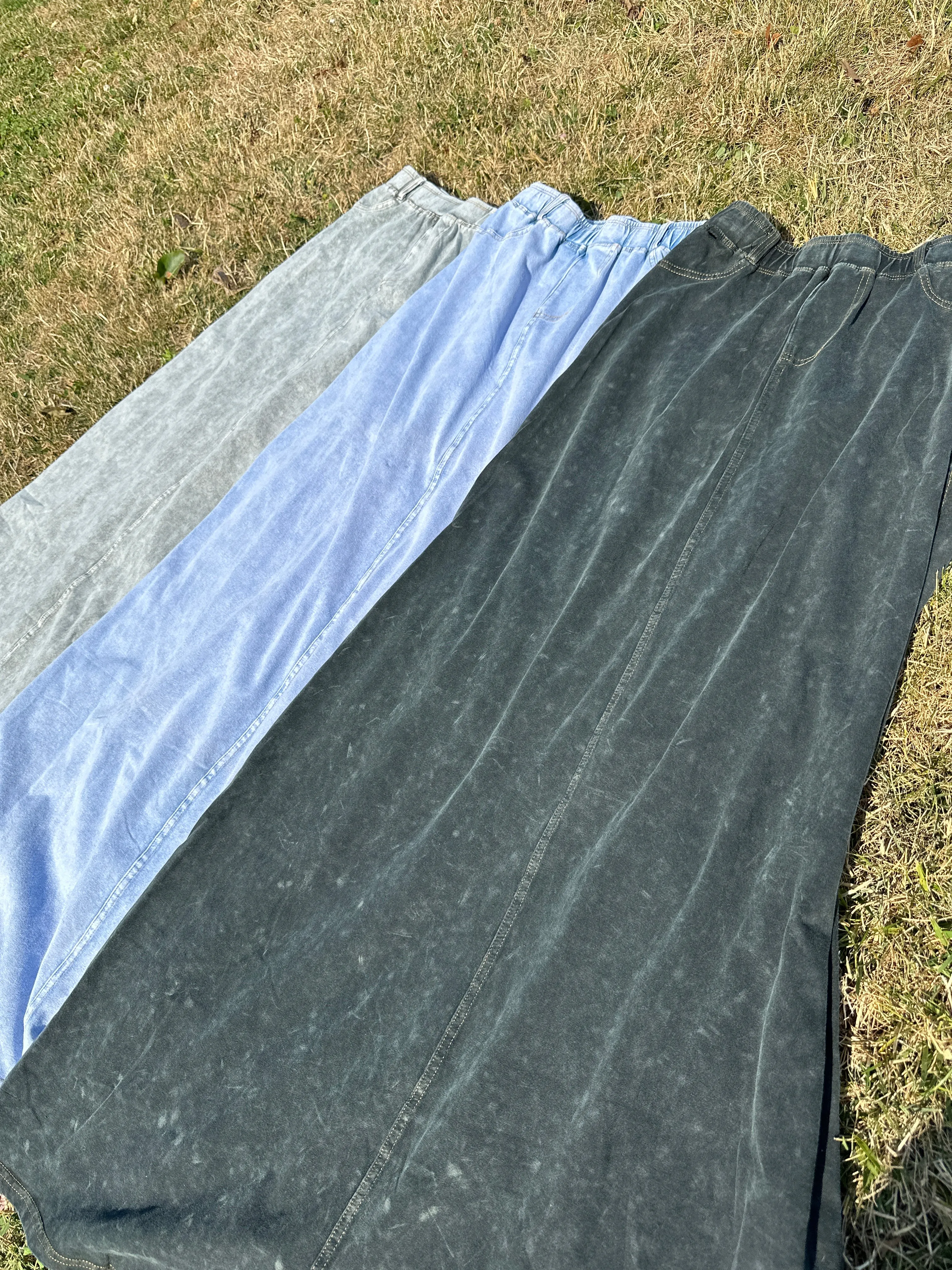 DENIM LOOK SKIRT