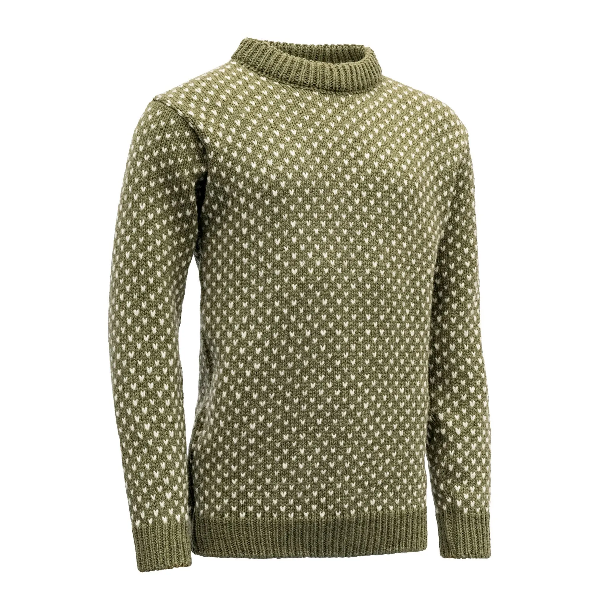 Devold Men&#x27;s Nordsjø Sweater Crew Neck  Olive | Buy Devold Men&#x27;s Nordsjø Sweater Crew Neck  Olive here | Outnorth