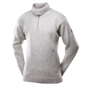Devold Nansen Sweater Zip Neck Grey Melange | Buy Devold Nansen Sweater Zip Neck Grey Melange here | Outnorth
