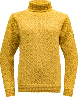 Devold Unisex Svalbard Sweater High Neck Cyber/Arrowwood | Buy Devold Unisex Svalbard Sweater High Neck Cyber/Arrowwood here | Outnorth