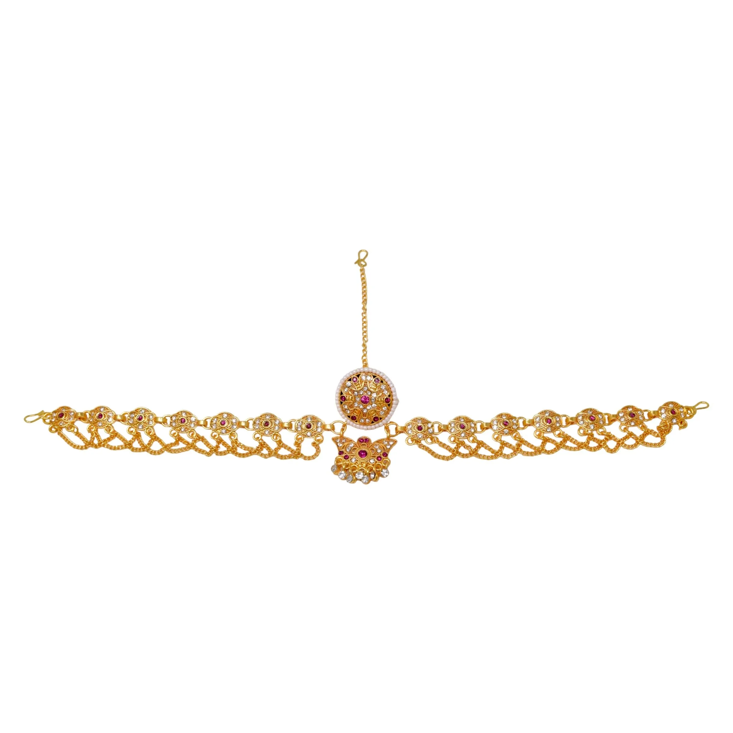 Ethnic Borla Set: AD Studded Charm