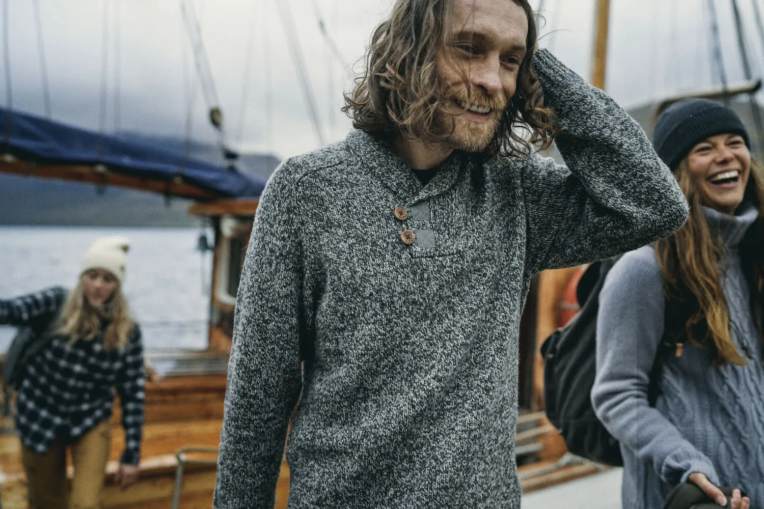 Fjällräven Men&#x27;s Lada Sweater Grey | Buy Fjällräven Men&#x27;s Lada Sweater Grey here | Outnorth