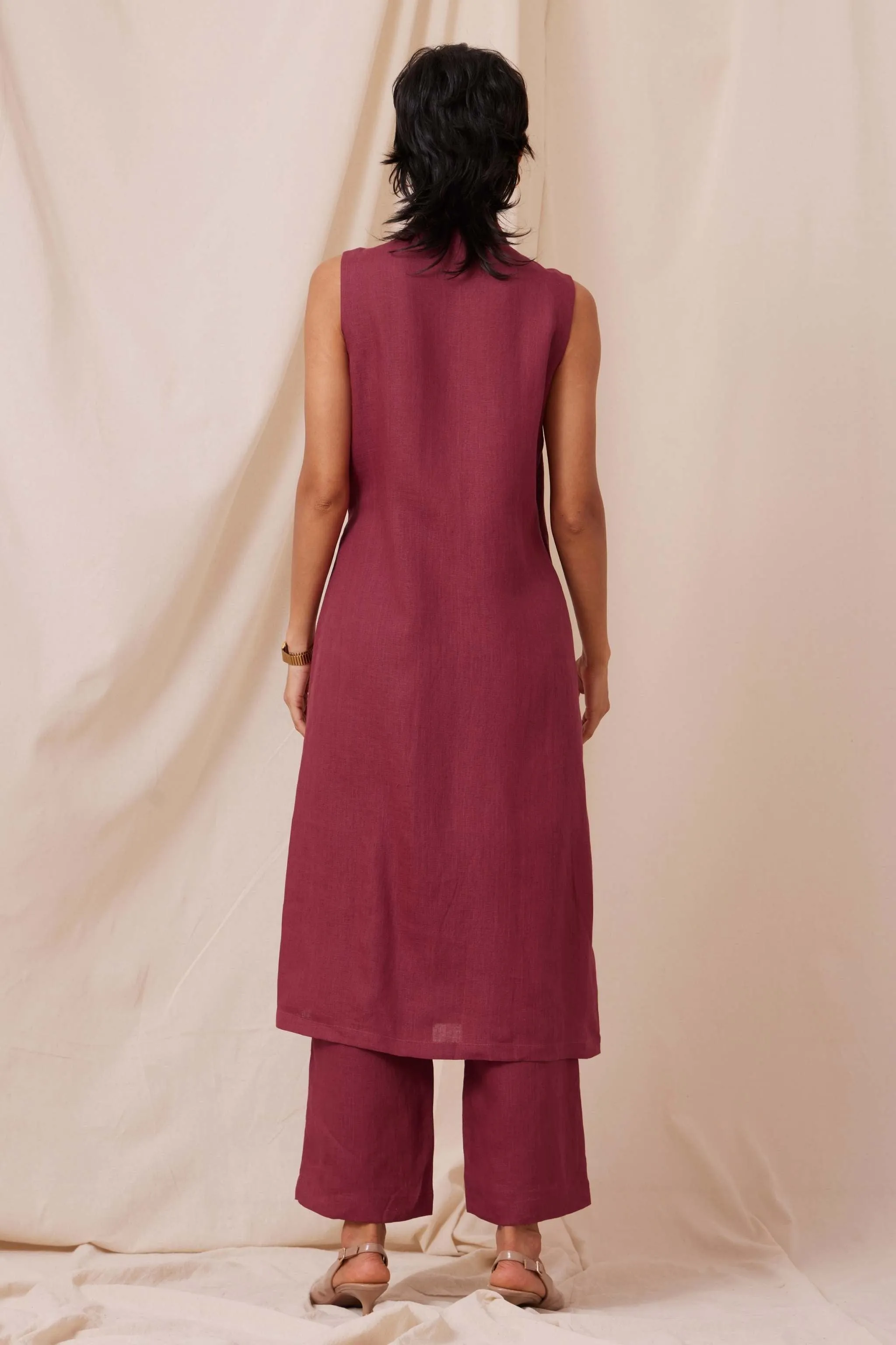 Flori Berry Linen Tunic