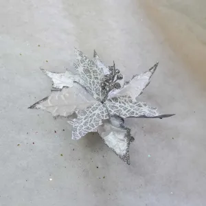 Flower Snowdrop Silver 19cm
