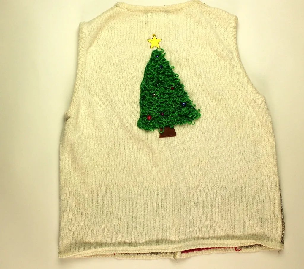Golden Snow Holiday- X Small Christmas Sweater