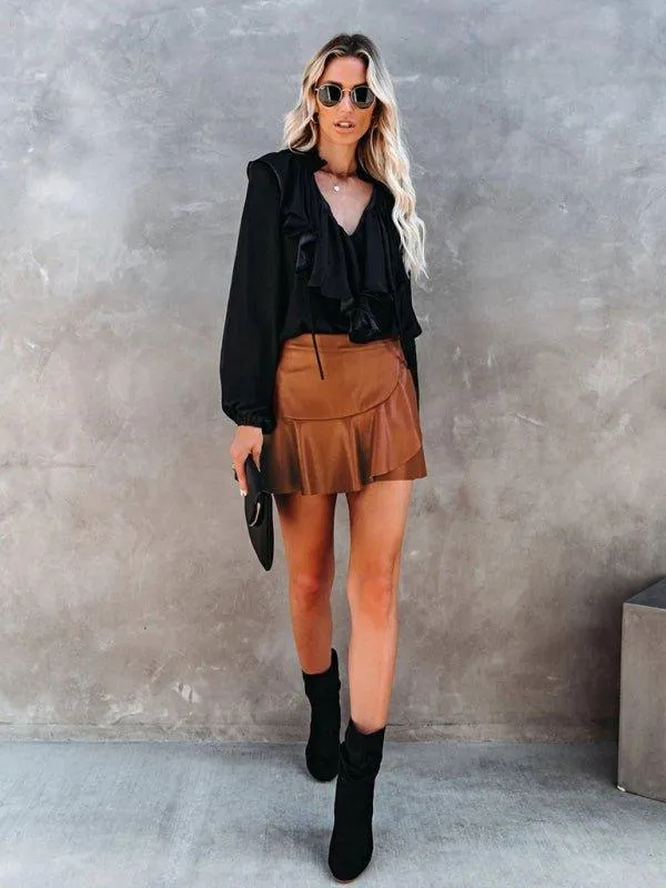 Gracie Sexy High Waist Ruffle Skirt