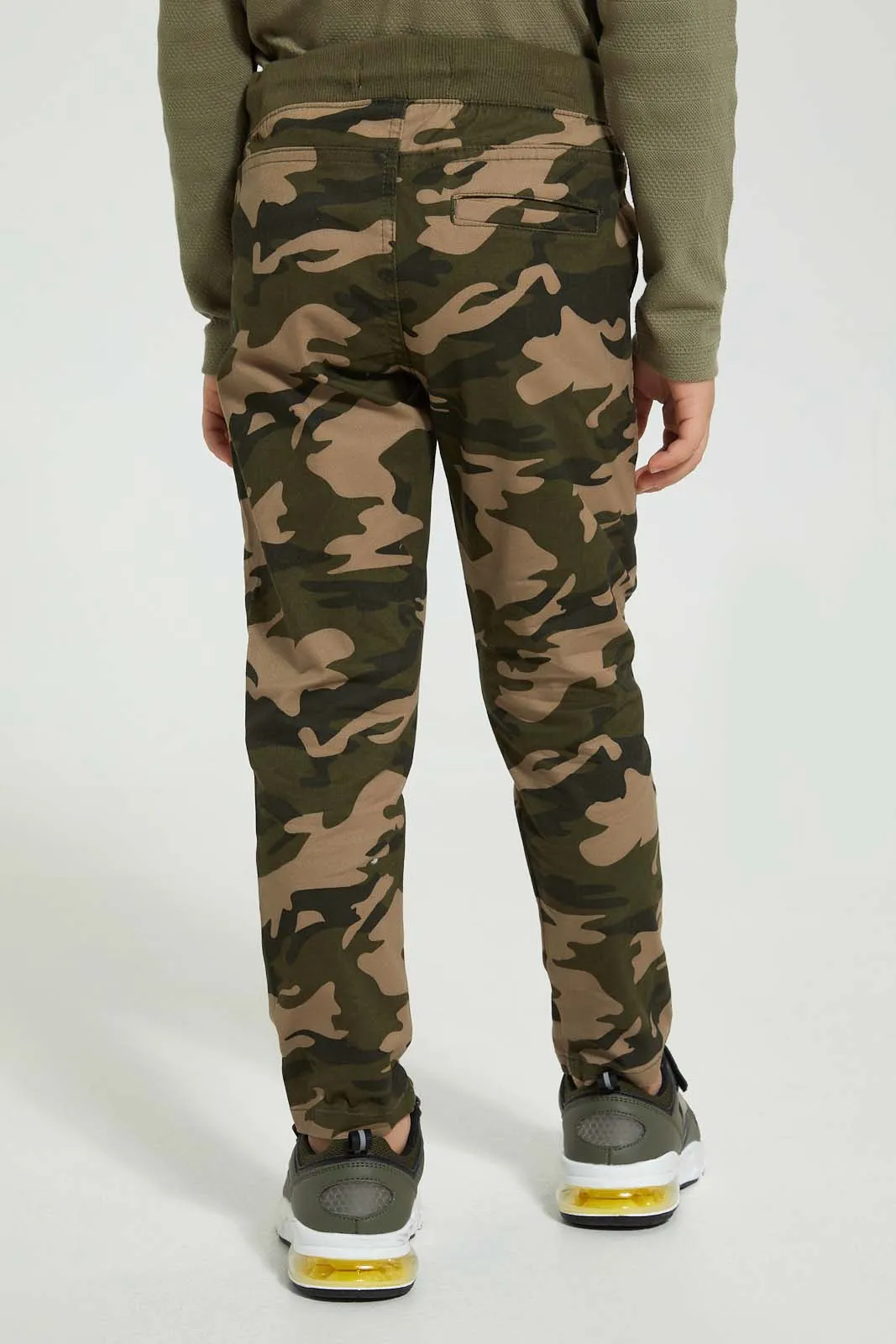 Green Camo Waistband Chino