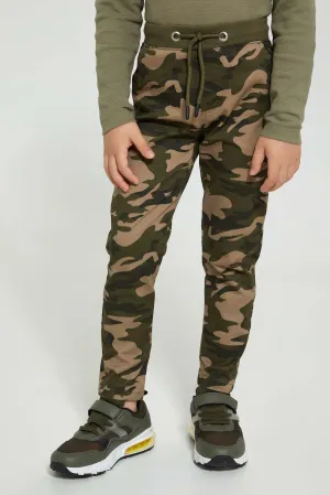 Green Camo Waistband Chino