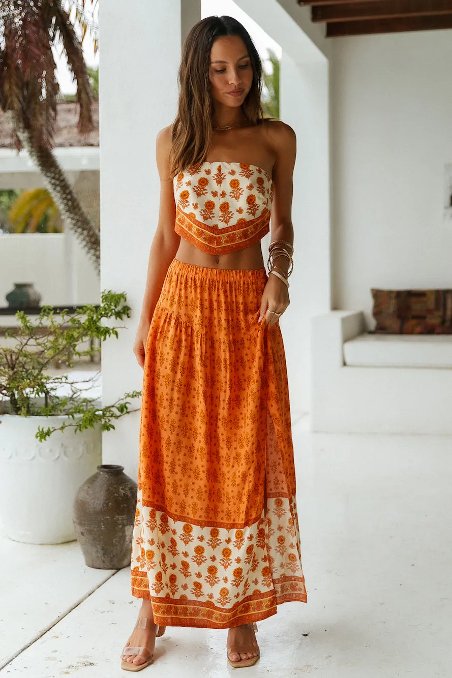 Guessing Games Maxi Skirt