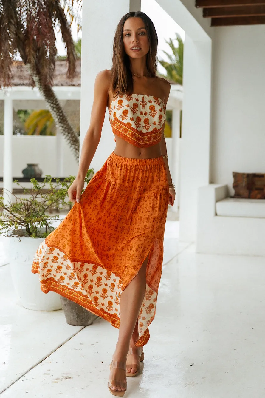 Guessing Games Maxi Skirt