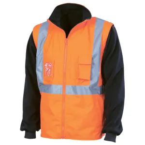 Hi Vis Zip Sleeve Reversible Vest