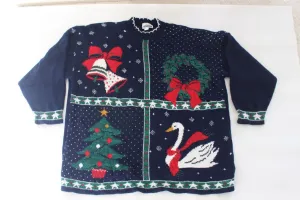 It's a 4 Square Christmas!  XX Large, Christmas sweater