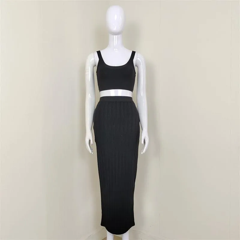 KittenAlarm - Rae-Anne Solid Skirt Set