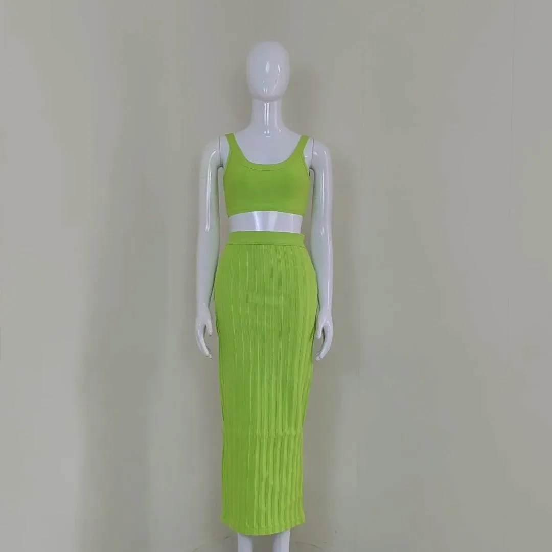 KittenAlarm - Rae-Anne Solid Skirt Set
