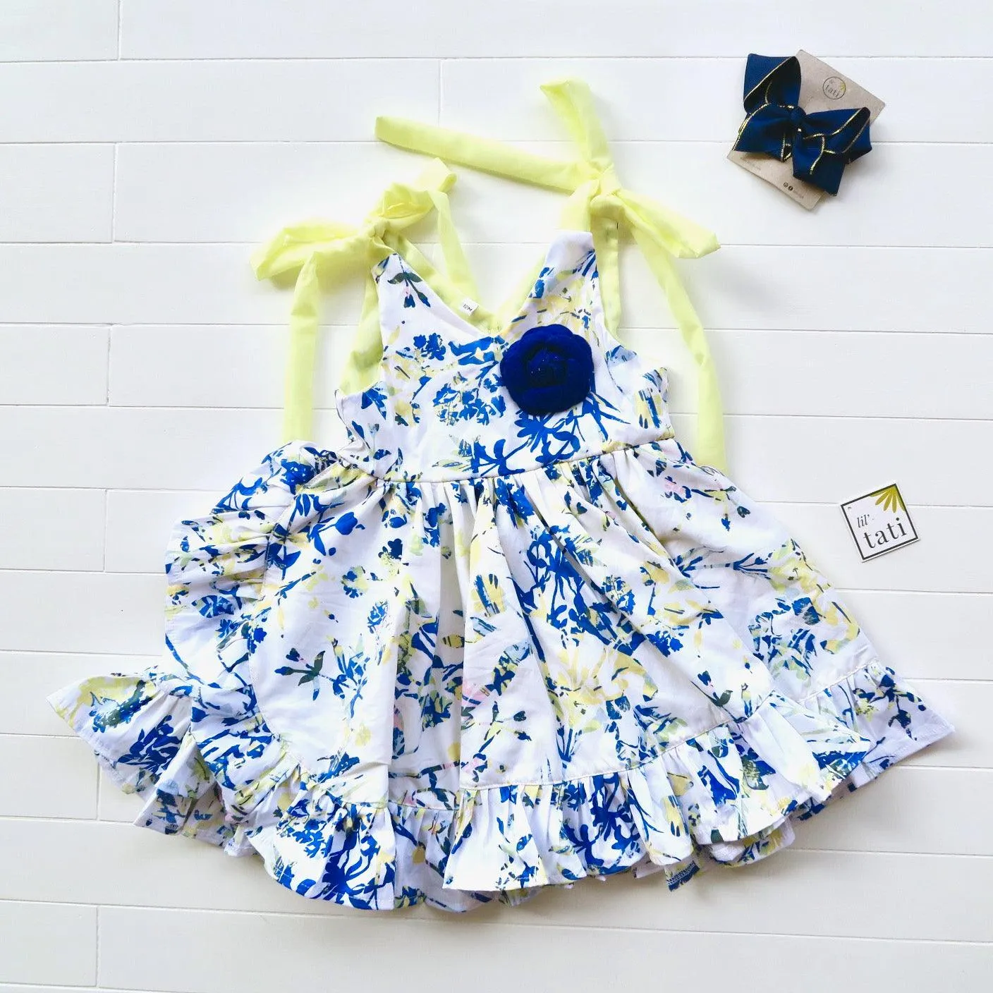 Laelia Dress in Bright Leafy Cutout